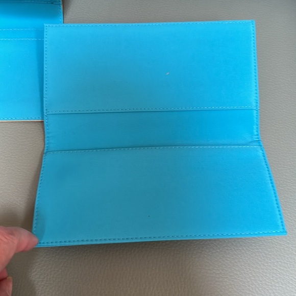 Lauren Ralph Lauren Tan and Teal Striped Women's Wallet - Picture 5 of 9